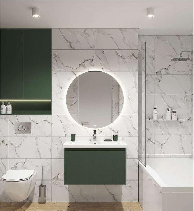 Тумба под раковину Cersanit Grande 80 64303 подвесная Зеленая