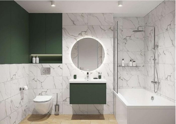 Тумба под раковину Cersanit Grande 80 64303 подвесная Зеленая