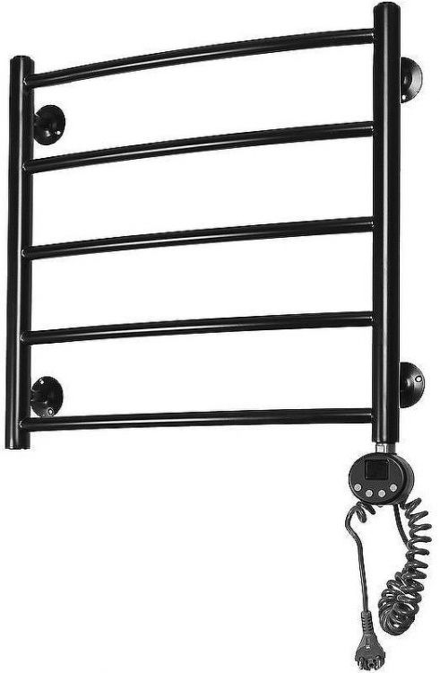 Электрический полотенцесушитель Domoterm Калипсо П5 500x500 ER Черный матовый