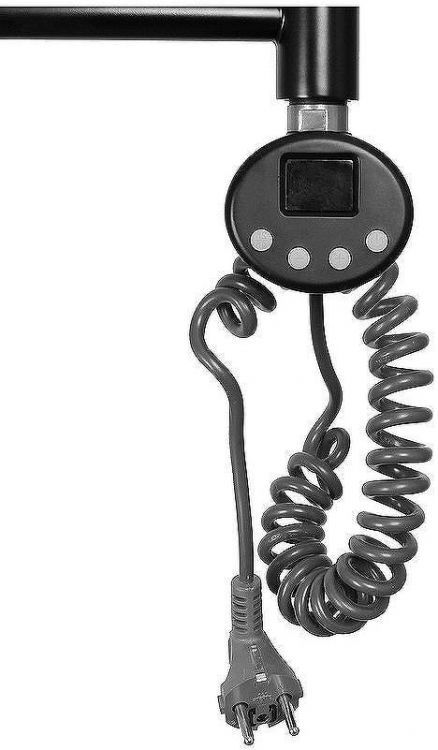 Электрический полотенцесушитель Domoterm Калипсо П5 500x500 ER Черный матовый