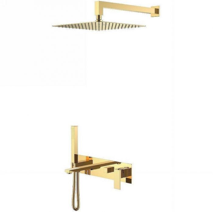 Душевая система Boheme Qubic 474-G Золото глянцевое
