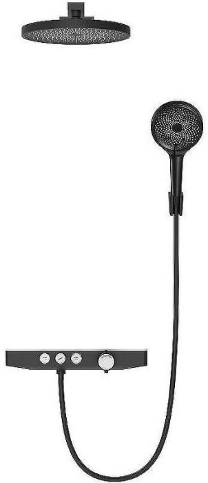 Душевая система Berges Morans 075004 Черная матовая