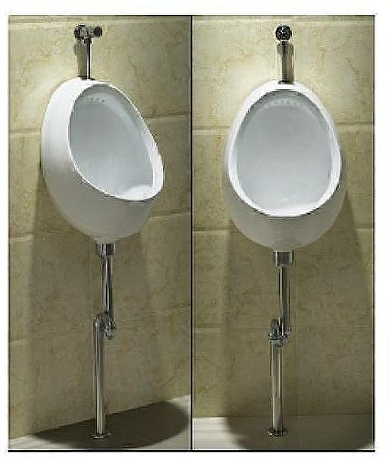 Писсуар CeramaLux X545S с кнопочным механизмом смыва