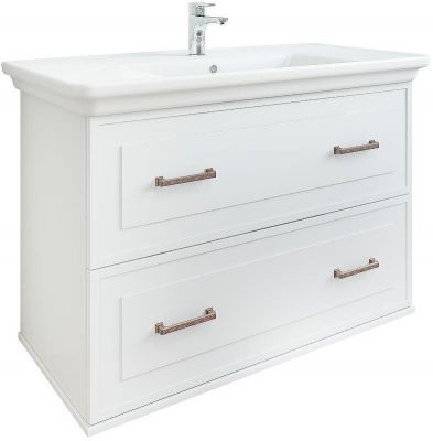 Тумба под раковину Sanflor Модена 105 С04615 подвесная Белая матовая