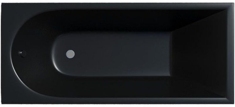 Акриловая ванна Corpa Nera Francesca 170x75 CN05024BLM Черная матовая без гидромассажа
