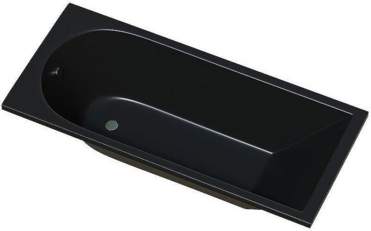 Акриловая ванна Corpa Nera Francesca 170x75 CN05024BLM Черная матовая без гидромассажа