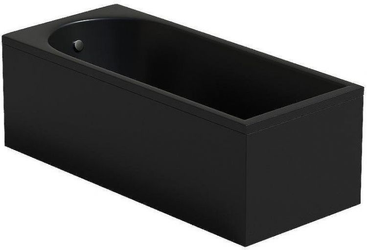 Акриловая ванна Corpa Nera Francesca 170x75 CN05024BLM Черная матовая без гидромассажа