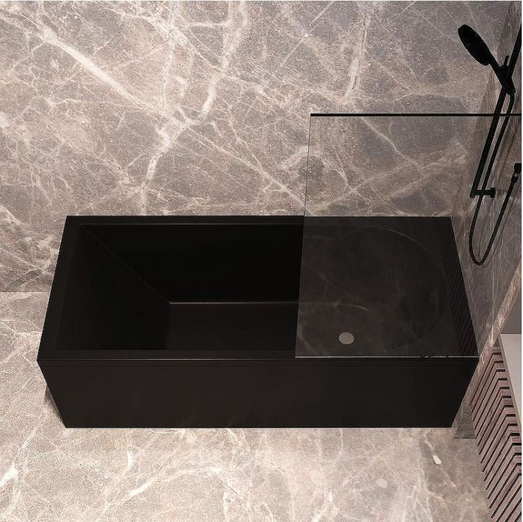 Акриловая ванна Corpa Nera Francesca 170x75 CN05024BLM Черная матовая без гидромассажа