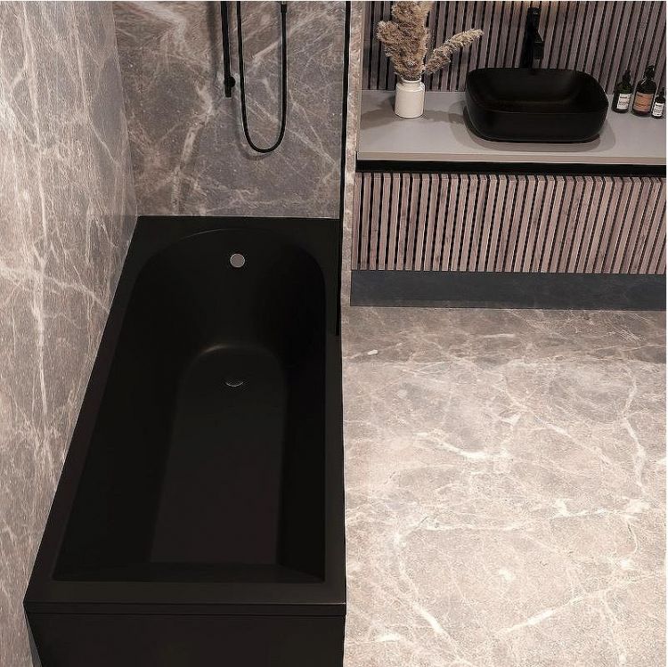 Акриловая ванна Corpa Nera Francesca 170x75 CN05024BLM Черная матовая без гидромассажа