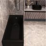 Акриловая ванна Corpa Nera Francesca 170x75 CN05024BLM Черная матовая без гидромассажа