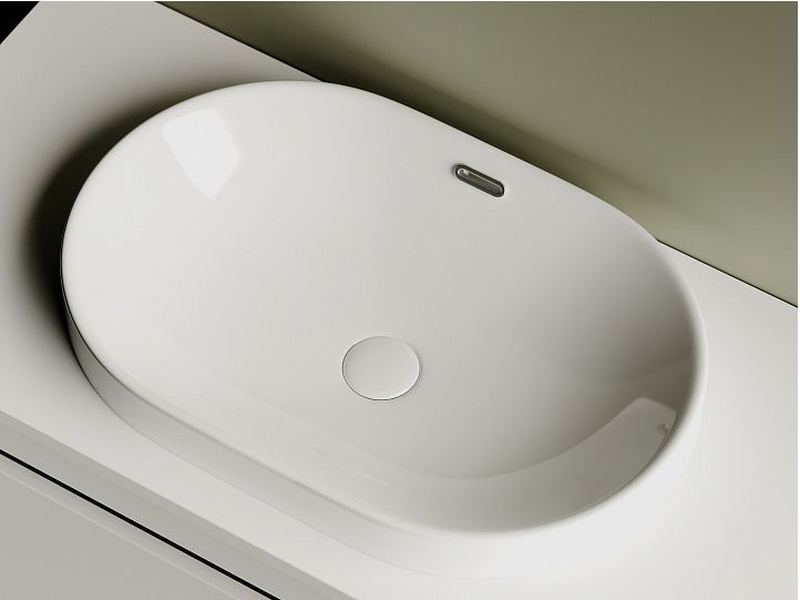 Умывальник CERAMICANOVA Element овальный встраиваемый сверху в столешницу CN5020 Умывальник CERAMICANOVA Element овальный встраиваемый сверху в столешницу CN5020