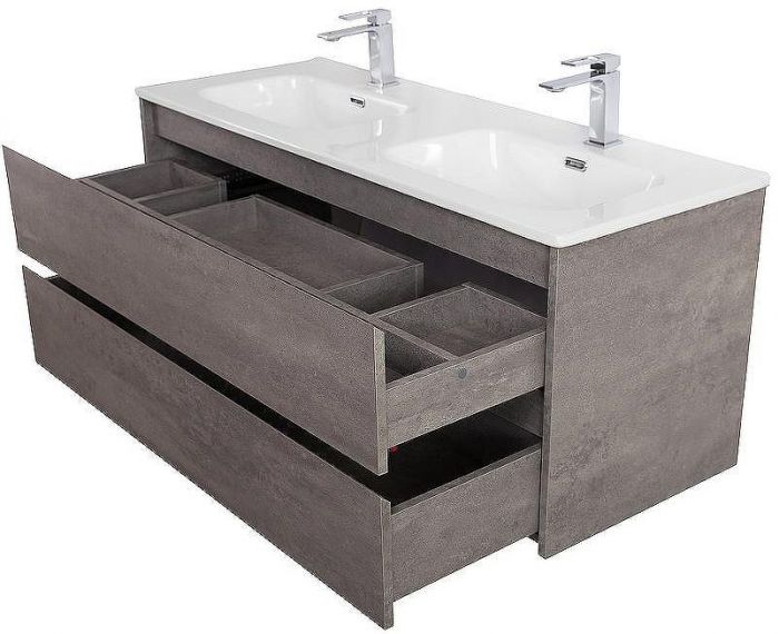 Тумба под раковину BelBagno Kraft 120 KRAFT-1200-2C-SO-2-CG подвесная Cemento Grigio