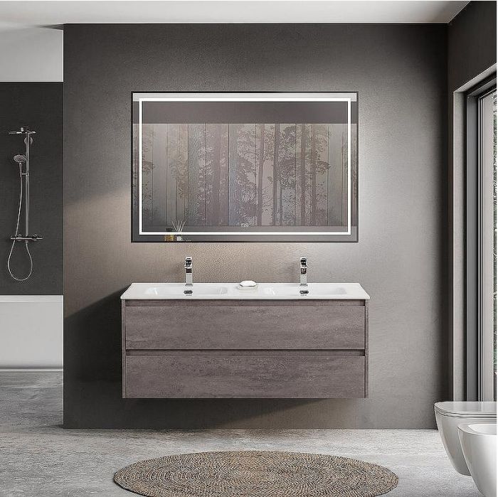 Тумба под раковину BelBagno Kraft 120 KRAFT-1200-2C-SO-2-CG подвесная Cemento Grigio