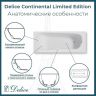 Чугунная ванна Delice Continental Limited Edition 165х70 DLR230644 без отверстий под ручки и антискользящего покрытия