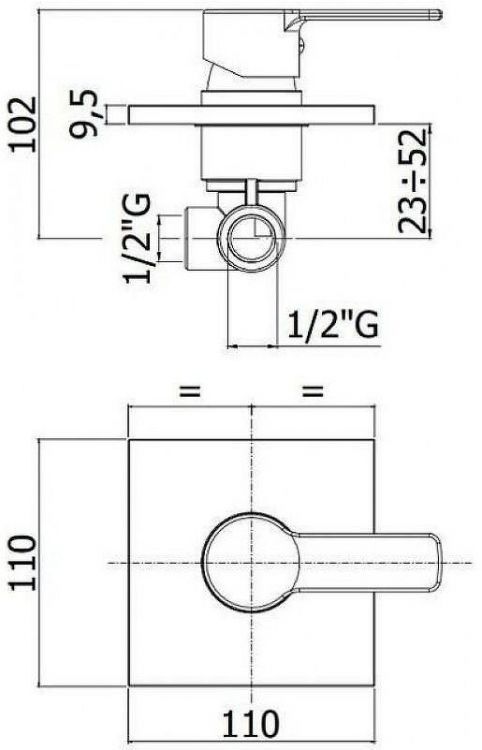 Смеситель для душа Paffoni Red RED010CR/M цвет Хром Смеситель для душа Paffoni Red RED010CR/M цвет Хром