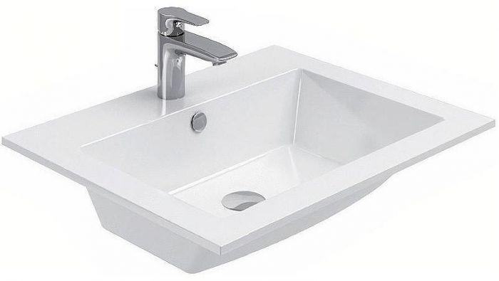 Тумба с раковиной Aquanet Lino 60 271943 подвесная Белая матовая