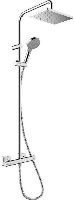 Душевая система Hansgrohe Vernis Shape Showerpipe 26319000 с термостатом Хром