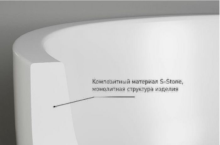 Ванна из искусственного камня Salini Alda 178х92 101911SM цвет Белый матовый