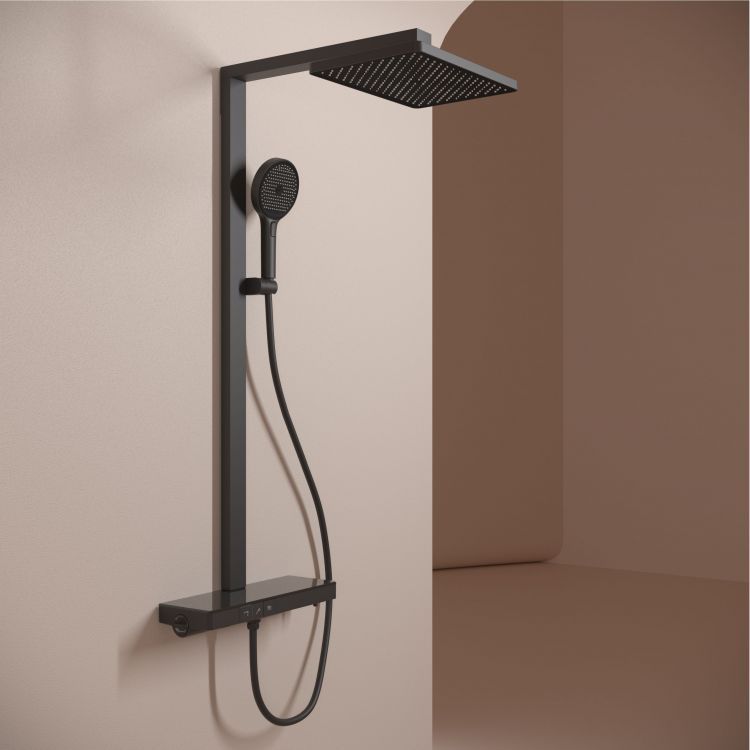 Душевая система Sancos Vos с термостатом черный,SC6100MB