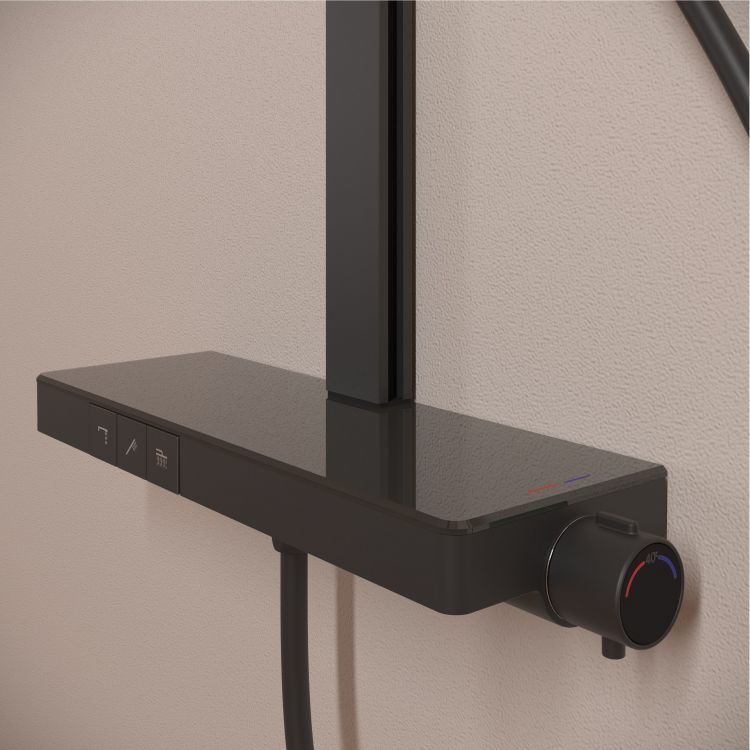 Душевая система Sancos Vos с термостатом черный,SC6100MB