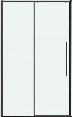 Душевая дверь Grossman Galaxy 130 100.K33.01.130.21.00 профиль Черный матовый стекло прозрачное