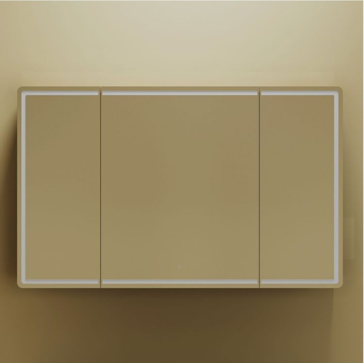 Зеркальный шкаф SANCOS Mirror 1190x150х740 мм, с LED подсветкой, MI120ECH