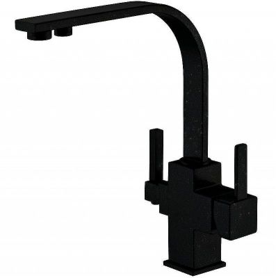 Смеситель для кухни ZorG Sanitary ZR 332 YF BLACK Черный матовый