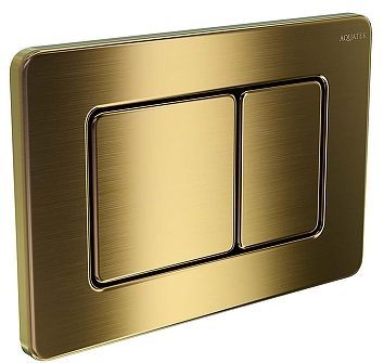 Клавиша смыва Aquatek KDI-0000041 цвет Титановое золото матовое