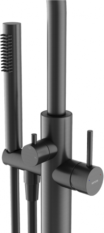 Смеситель для ванны напольный SANCOS Etna, вороненая сталь, SC9009GG Смеситель для ванны напольный SANCOS Etna, вороненая сталь, SC9009GG