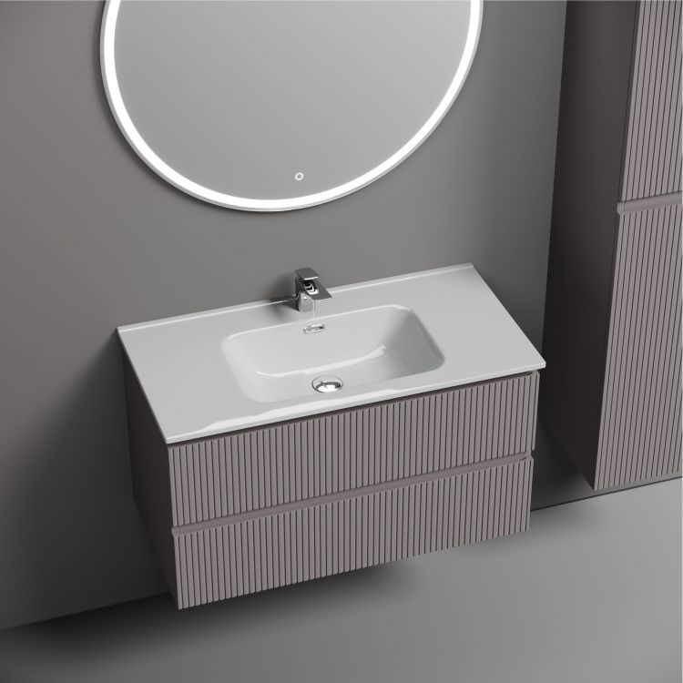 Тумба подвесная SANCOS Snob T 890х445х500, c двумя ящиками оснащенными доводчиками, Doha Soft,SNT90SM Тумба подвесная SANCOS Snob T 890х445х500, c двумя ящиками оснащенными доводчиками, Doha Soft,SNT90SM