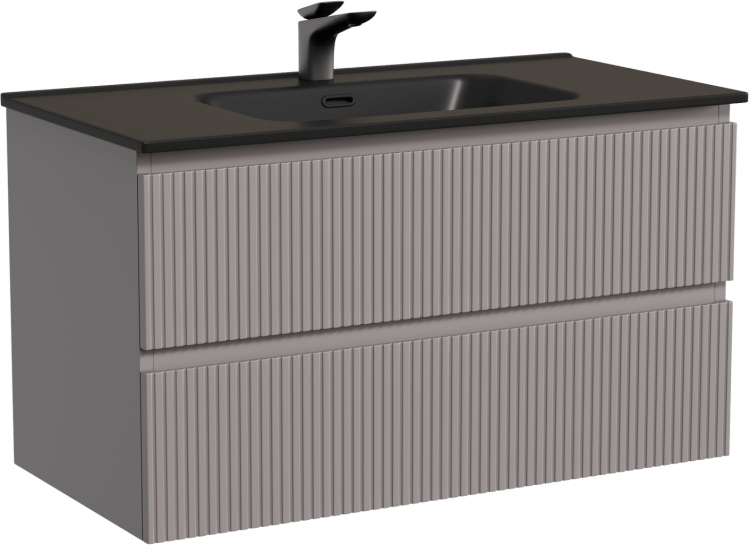 Тумба подвесная SANCOS Snob T 890х445х500, c двумя ящиками оснащенными доводчиками, Doha Soft,SNT90SM Тумба подвесная SANCOS Snob T 890х445х500, c двумя ящиками оснащенными доводчиками, Doha Soft,SNT90SM