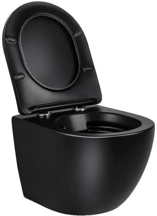 Унитаз Vincea Globo VT1-14SMB подвесной Черный матовый с сиденьем Микролифт