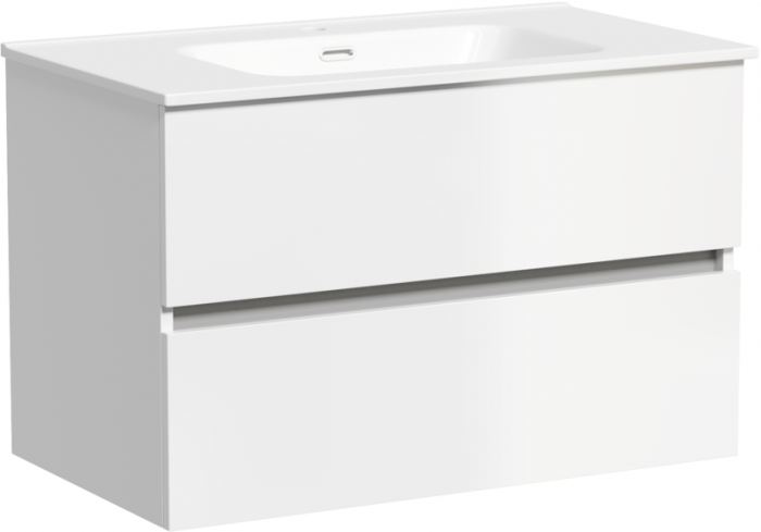 Тумба подвесная SANCOS под раковину Urban, белый глянец 790х450х550, UR80W