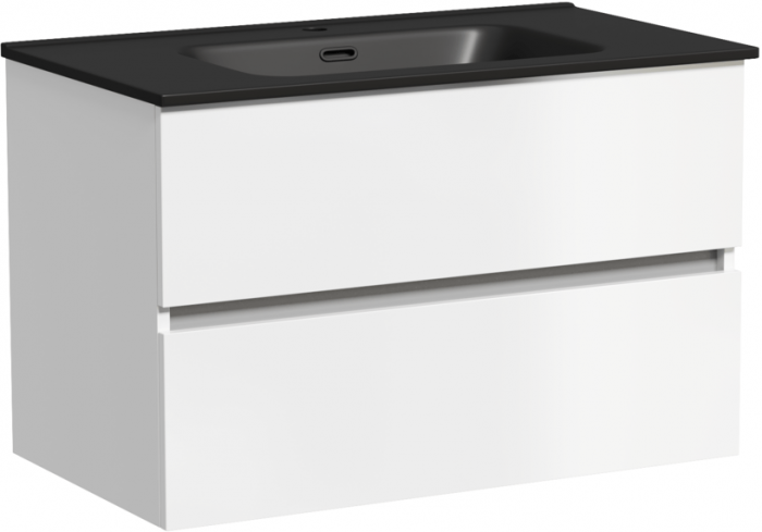 Тумба подвесная SANCOS под раковину Urban, белый глянец 790х450х550, UR80W