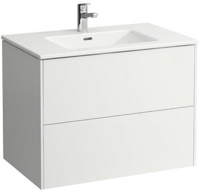 Тумба с раковиной Laufen Pro S  80 8.6496.1.261.104.1 подвесная Белая глянцевая