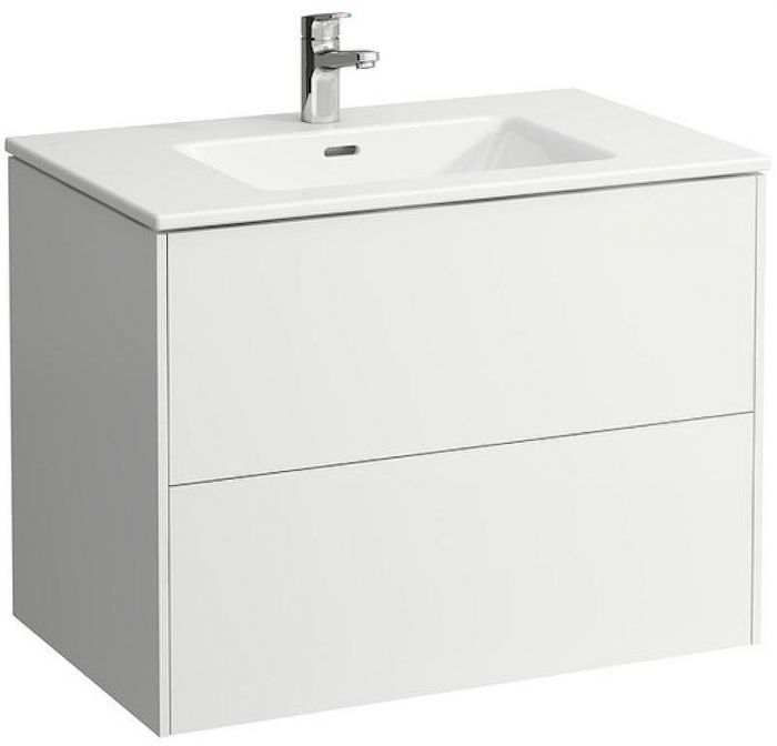 Тумба с раковиной Laufen Pro S  80 8.6496.1.261.104.1 подвесная Белая глянцевая