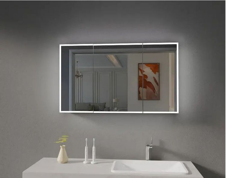 Зеркальный шкаф Esbano 120 ESMT3812D с подсветкой с инфракрасным выключателем