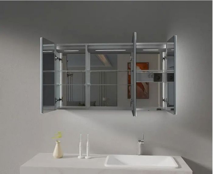 Зеркальный шкаф Esbano 120 ESMT3812D с подсветкой с инфракрасным выключателем