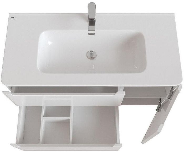 Тумба с раковиной Iddis Edifice 100 EDI10WFi95K Белая