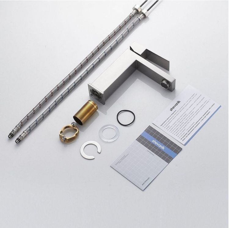 Смеситель для раковины Shevanik S7001L цвет Сатин Смеситель для раковины Shevanik S7001L цвет Сатин