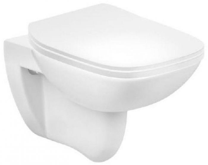 Комплект унитаза с инсталляцией Roca Debba Pack Rimless 893104970 с сиденьем Микролифт без клавиши смыва