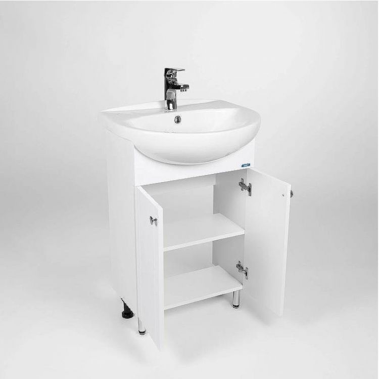 Тумба под раковину VIANT Париж 55 VPAR55ER-T2ST Белая