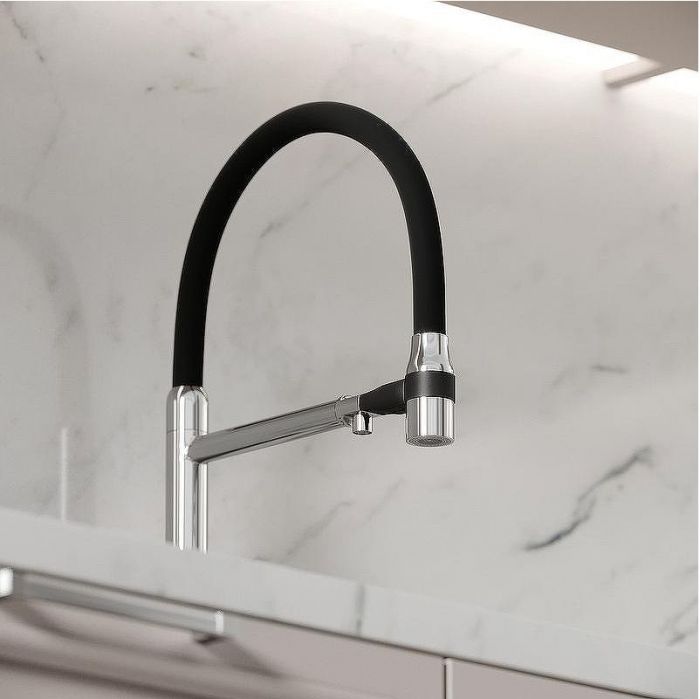 Смеситель для кухни Sancos Garda SC4009CH Хром Черный