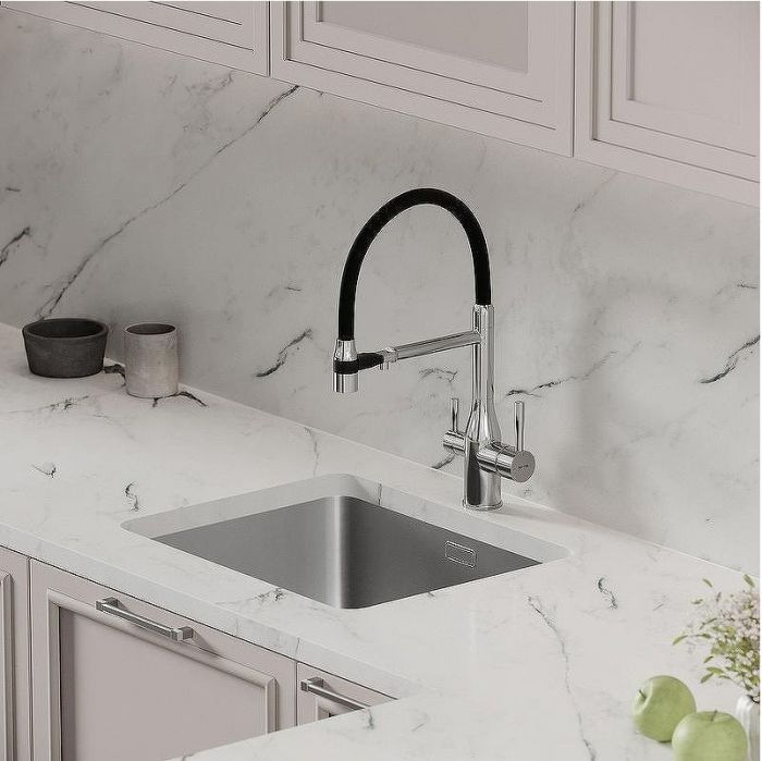 Смеситель для кухни Sancos Garda SC4009CH Хром Черный