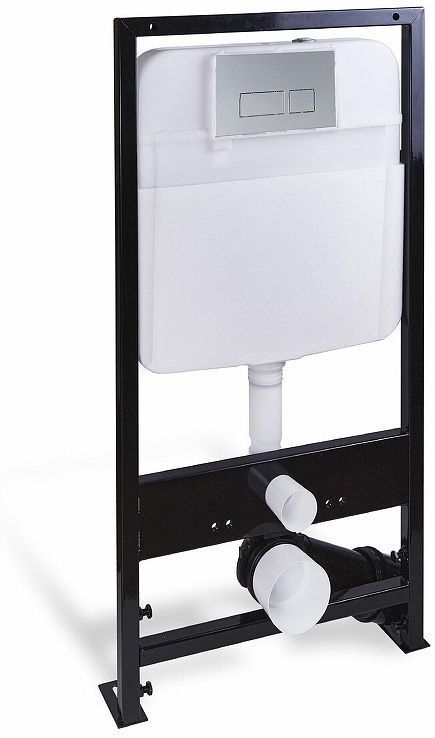 Инсталляция Logan Space 299425 для унитаза с клавишей смыва цвет Хром матовый