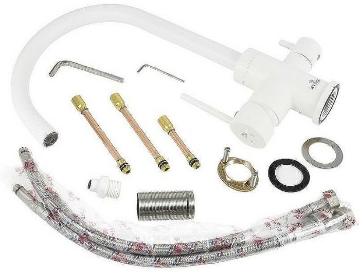 Смеситель для кухни Kaiser Merkur 26744-4 Белый матовый