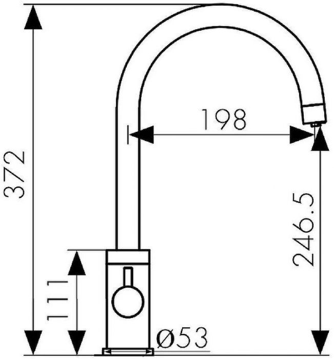 Смеситель для кухни Kaiser Merkur 26744-4 Белый матовый