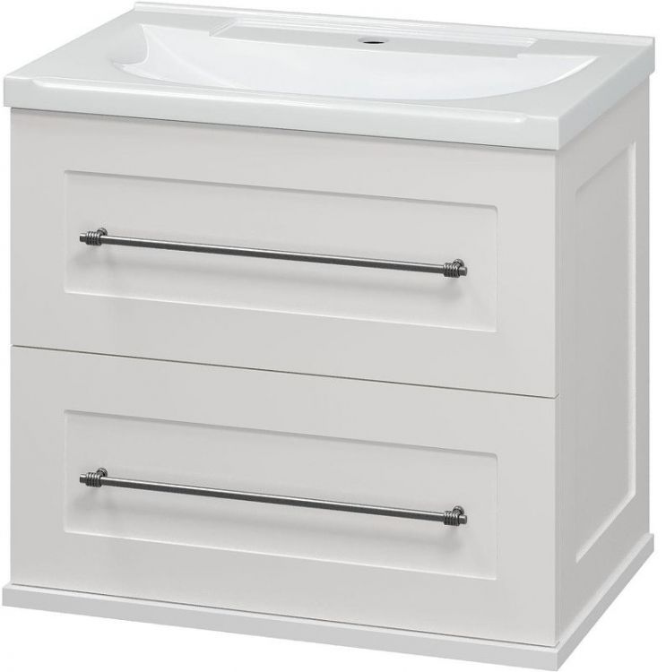 Тумба с раковиной Misty Марта 60 УТ000013427 подвесная Белая