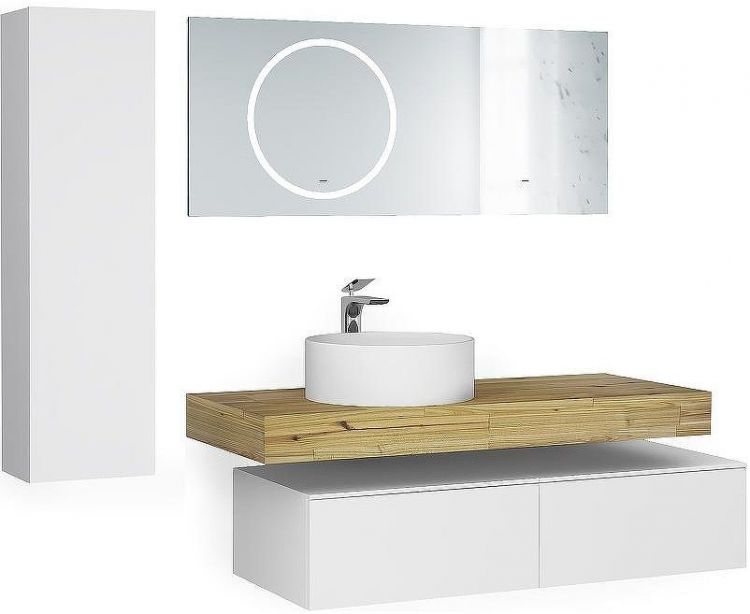 Шкаф пенал Jorno Modulare 30 Mdlr.04.110/P/W/JR подвесной Белый