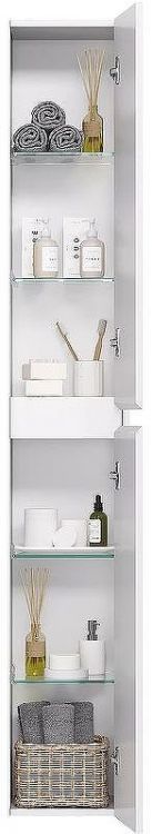 Шкаф пенал Dreja Slim 30 99.0406 подвесной Белый глянец